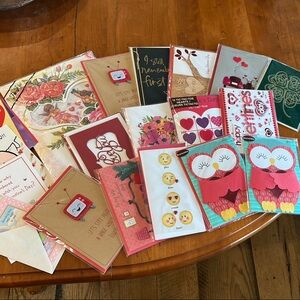 New Papyrus Valentine's Day Card Set with bonus extras & one St Patty Day Card